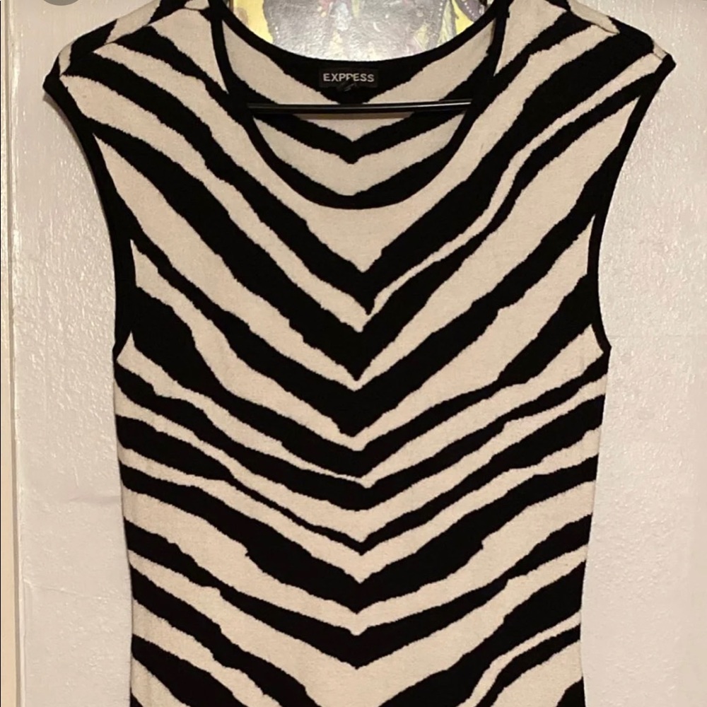 Express Zebra Print dress size M